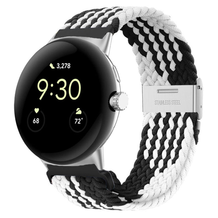 Vildt cool Google Pixel Watch Nylon Rem - Sort#serie_3