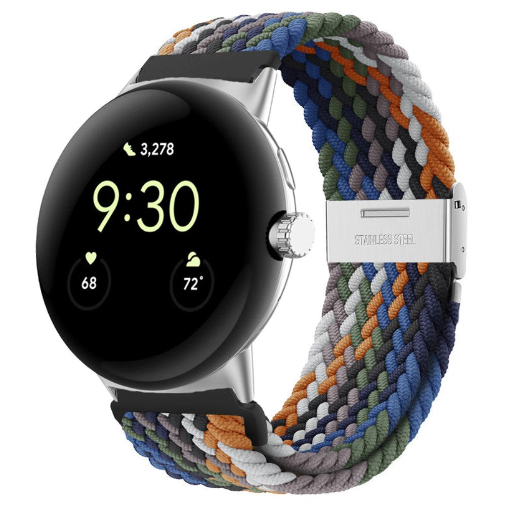 Vildt cool Google Pixel Watch Nylon Rem - Flerfarvet#serie_7