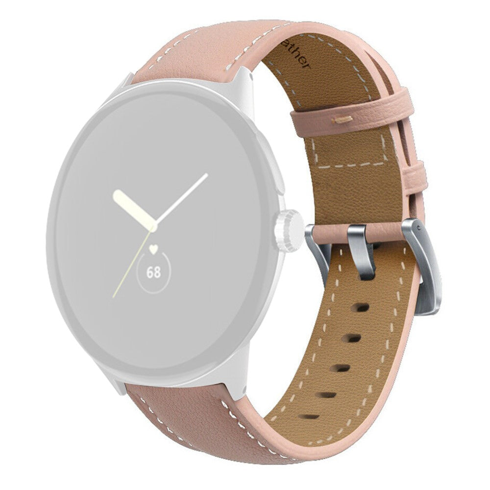 Vildt fantastisk Google Pixel Watch Ægte læder Rem - Pink#serie_6