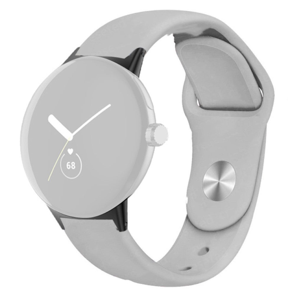 Helt vildt fint Google Pixel Watch Silikone Rem - Sølv#serie_10