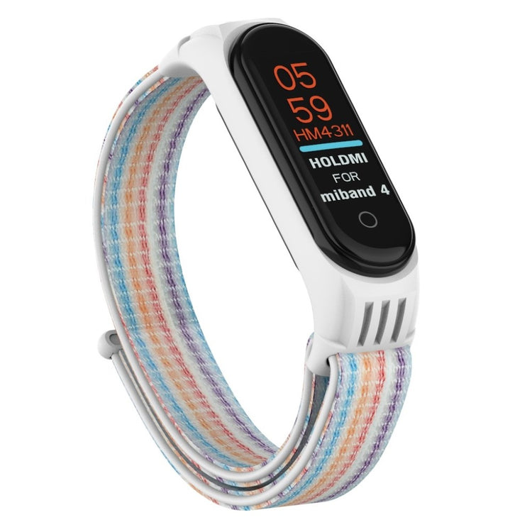 Nydelig Xiaomi Mi Smart Band 4 / Xiaomi Mi Band 3 Nylon Rem - Hvid#serie_8