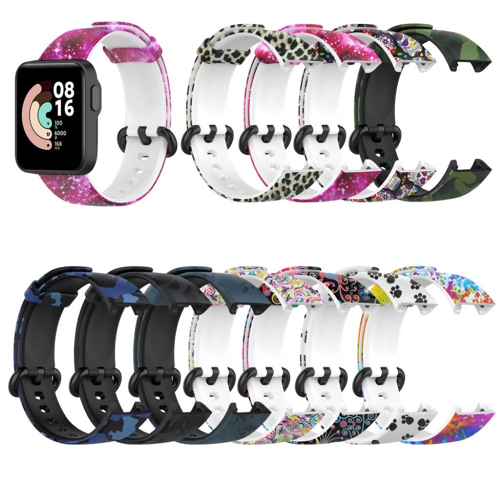 Sejt Xiaomi Mi Watch Lite / Xiaomi Redmi Watch Silikone Rem - Flerfarvet#serie_3
