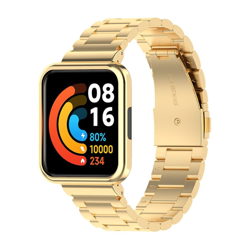 Super fed Xiaomi Redmi Watch 2 Lite Metal Rem - Guld#serie_2