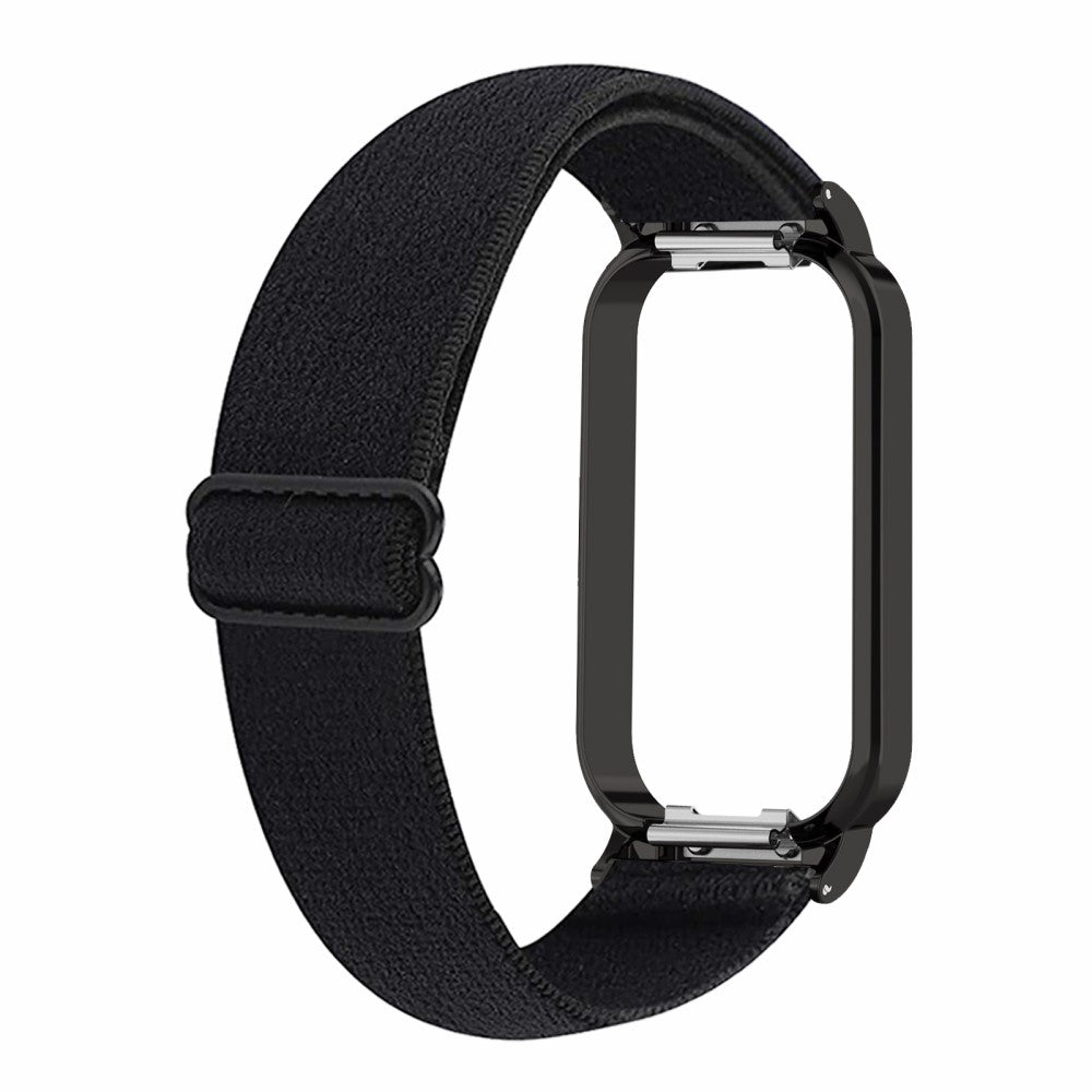 Sejt Nylon Rem passer til Xiaomi Redmi Band 2 - Sort#serie_5