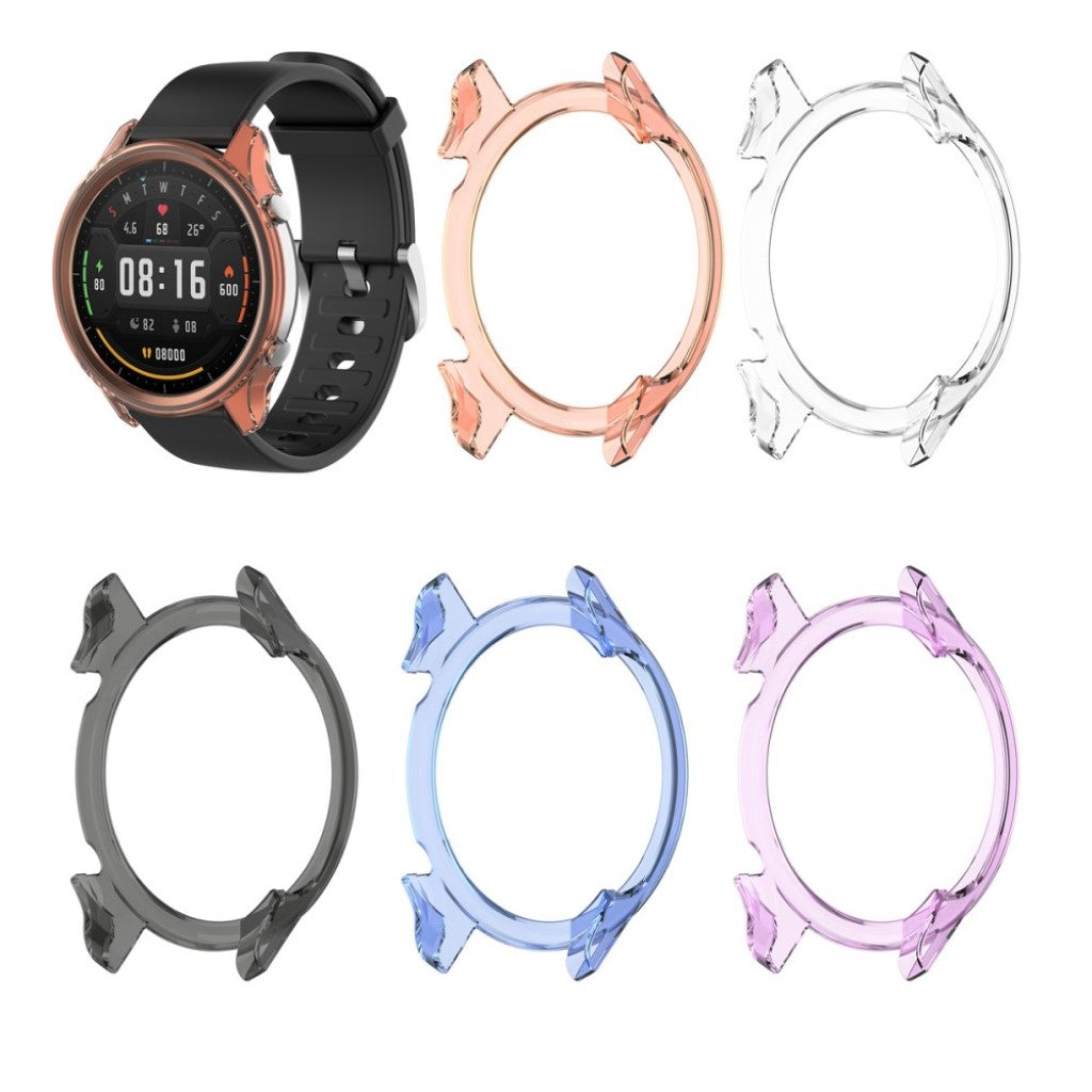 Xiaomi Watch Color Gennemsigtig Silikone Bumper  - Orange#serie_2