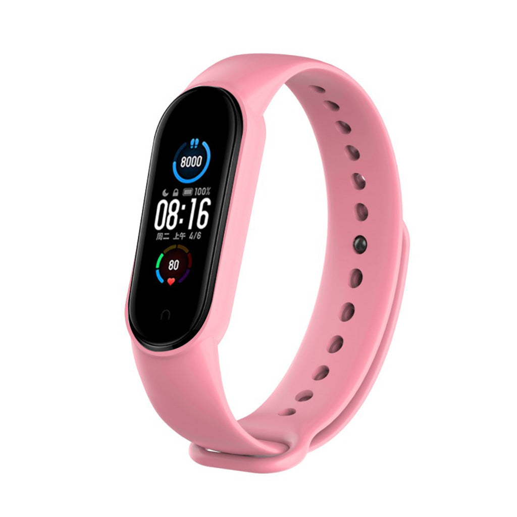 Meget fint Xiaomi Mi Band 5 Silikone Rem - Pink#serie_8