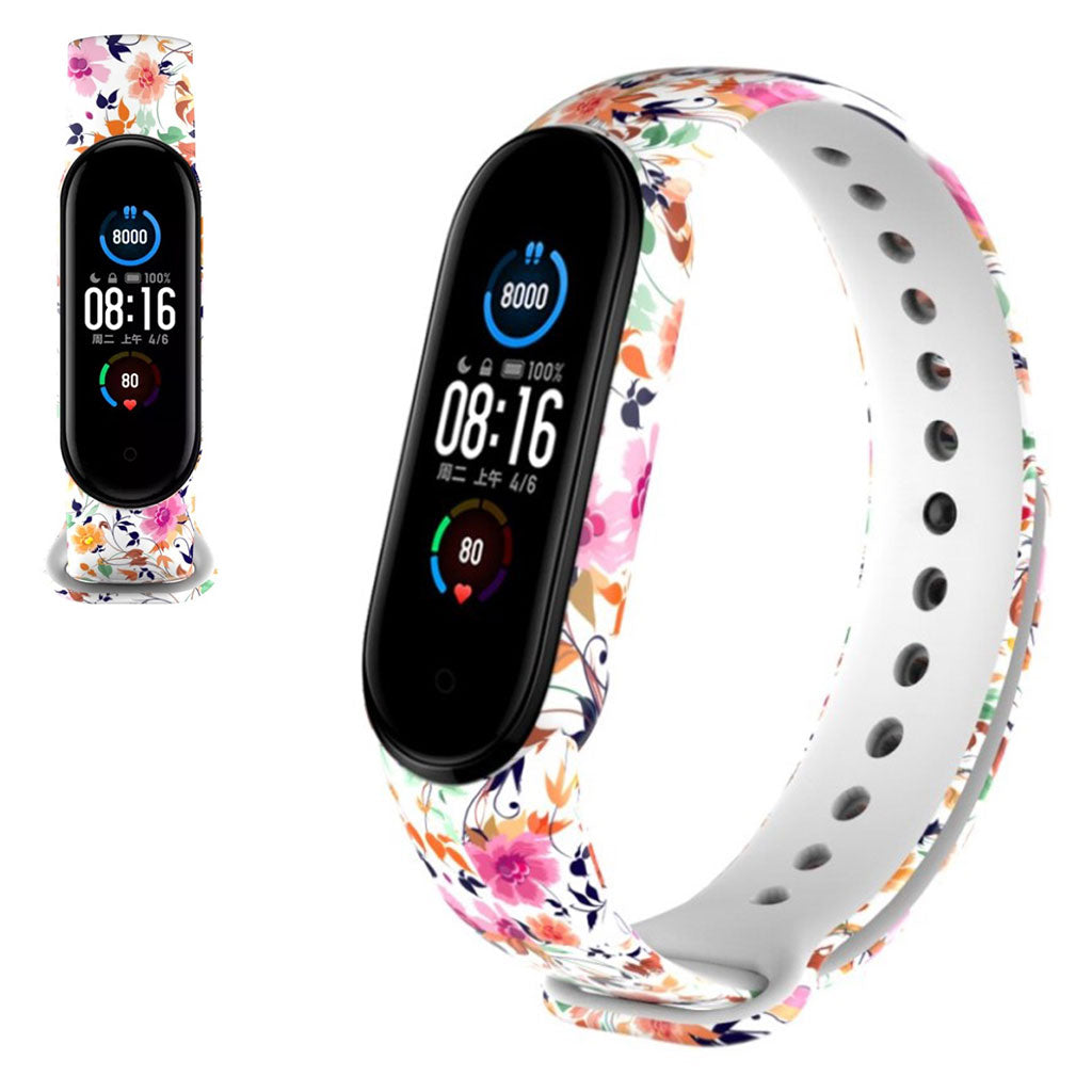 Super kønt Xiaomi Mi Band 5 Silikone Rem - Flerfarvet#serie_16