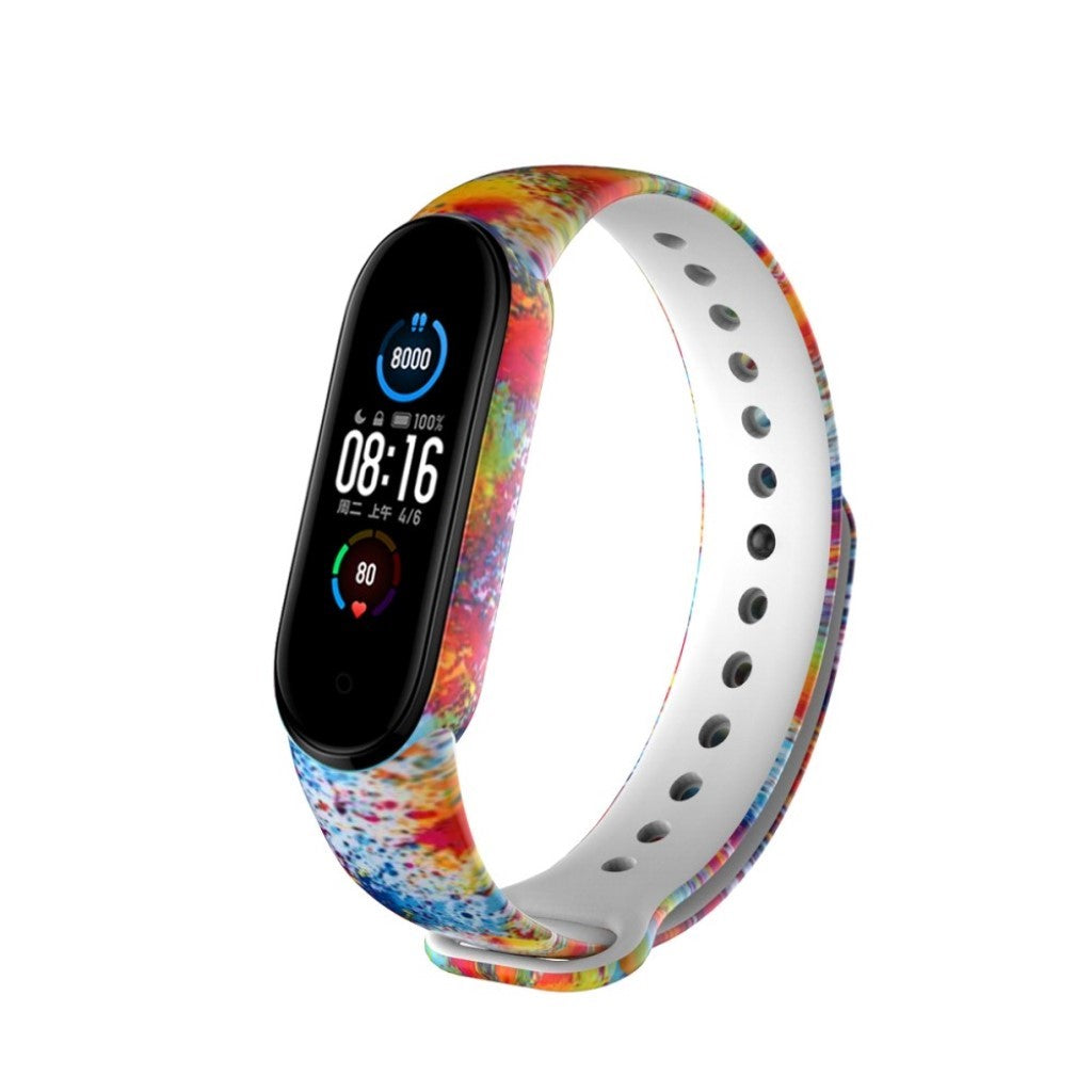 Super kønt Xiaomi Mi Band 5 Silikone Rem - Flerfarvet#serie_17