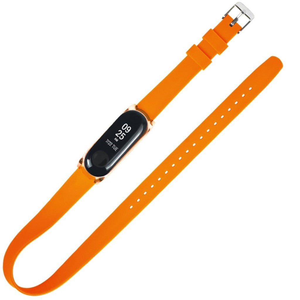 Rigtigt hårdfør Xiaomi Mi Band 5 Silikone Rem - Orange#serie_2