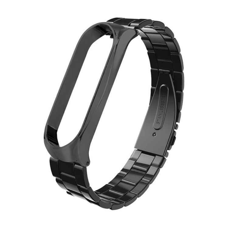 Meget nydelig Xiaomi Mi Band 5 Metal Rem - Sort#serie_1