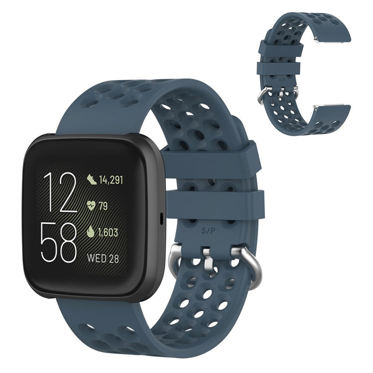 Blå Fitbit Versa 2 / Fitbit Versa Lite Silikone Urrem#serie_8