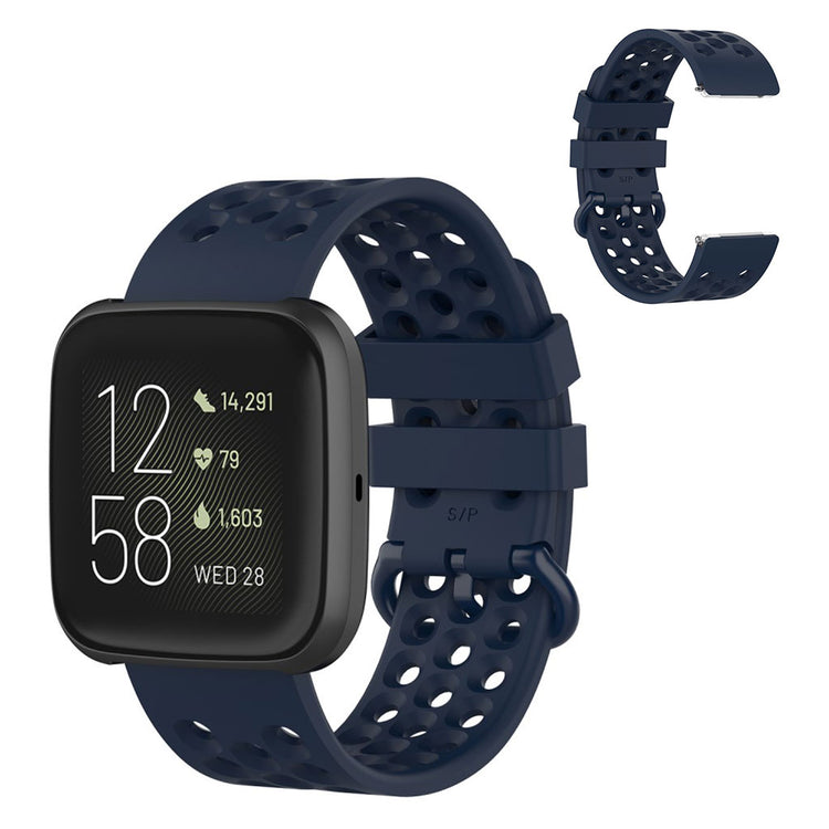 Blå Fitbit Versa 2 / Fitbit Versa Lite Silikone Urrem#serie_9