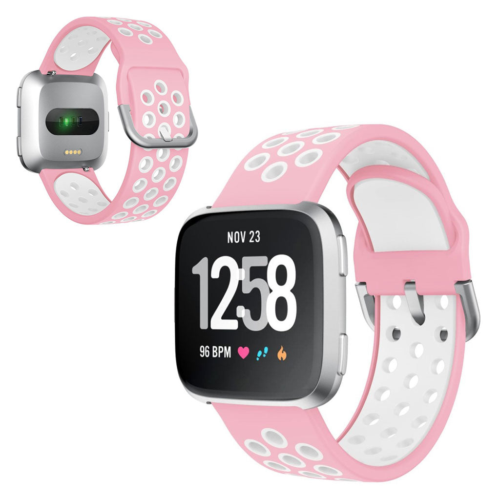 Meget fed Fitbit Versa 2 Silikone Rem - Pink#serie_4