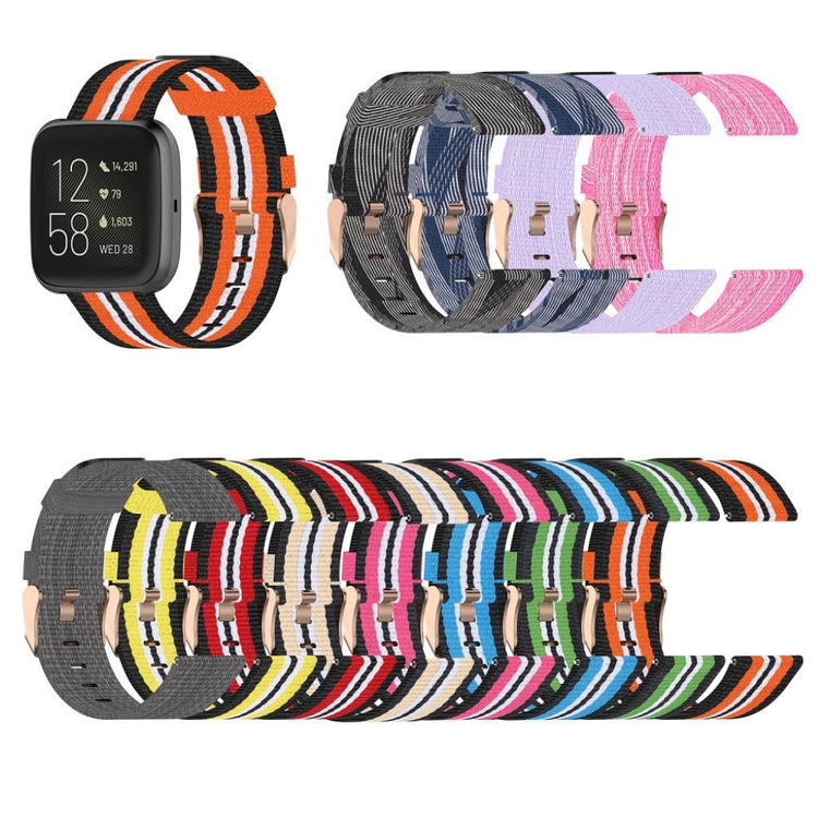 Helt vildt rart Fitbit Versa 2 / Fitbit Blaze Nylon Rem - Flerfarvet#serie_1