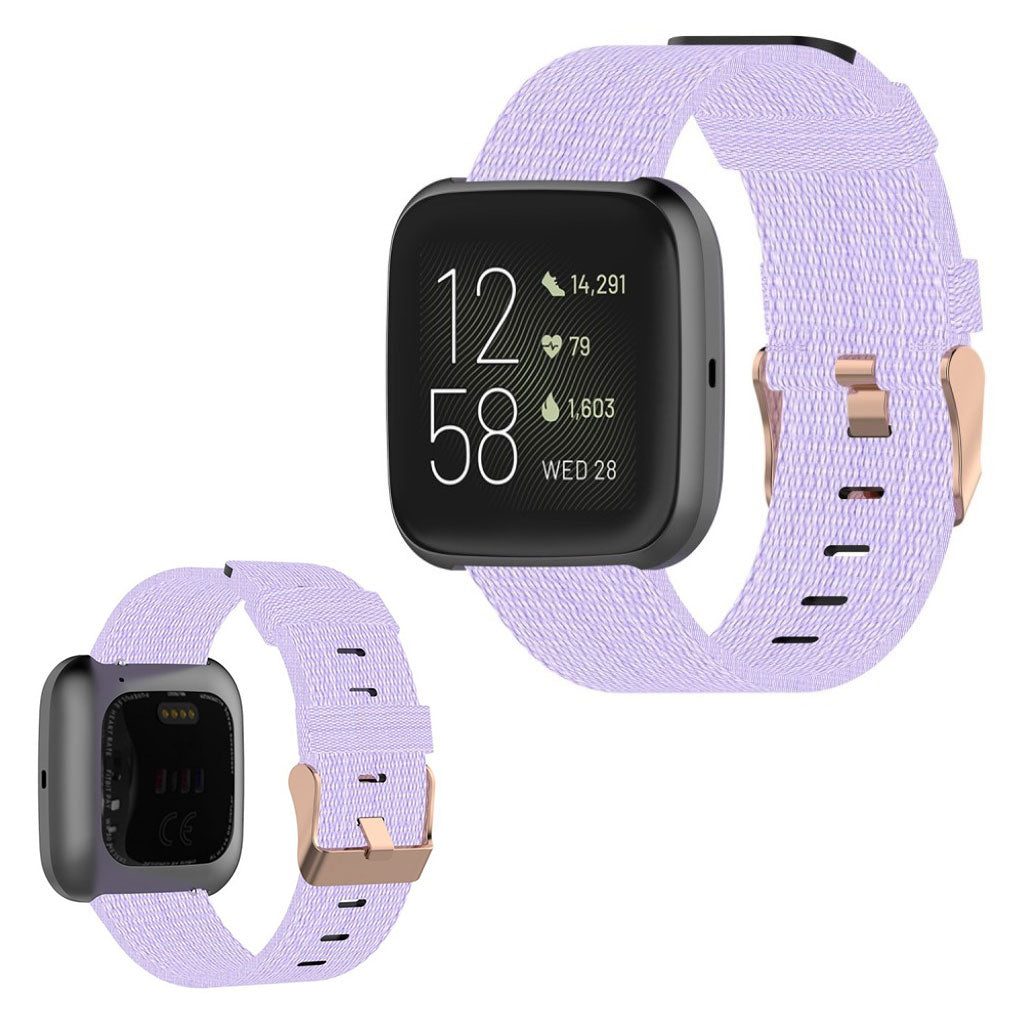 Helt vildt rart Fitbit Versa 2 / Fitbit Blaze Nylon Rem - Lilla#serie_11