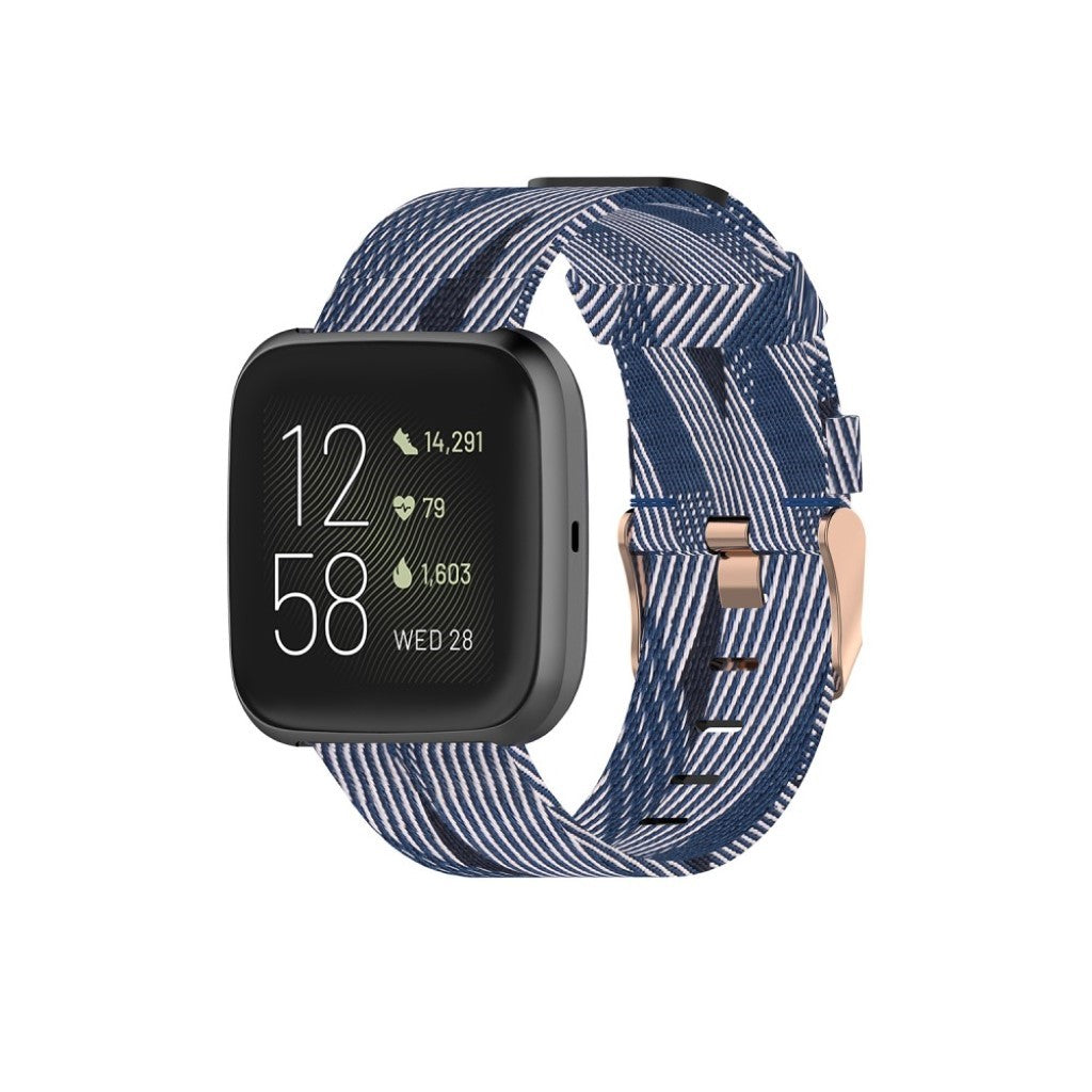 Helt vildt rart Fitbit Versa 2 / Fitbit Blaze Nylon Rem - Flerfarvet#serie_12