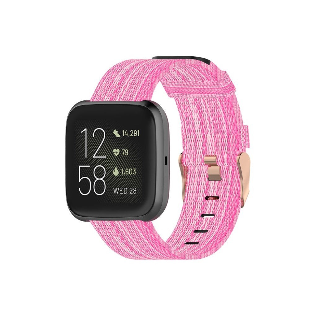 Helt vildt rart Fitbit Versa 2 / Fitbit Blaze Nylon Rem - Pink#serie_5