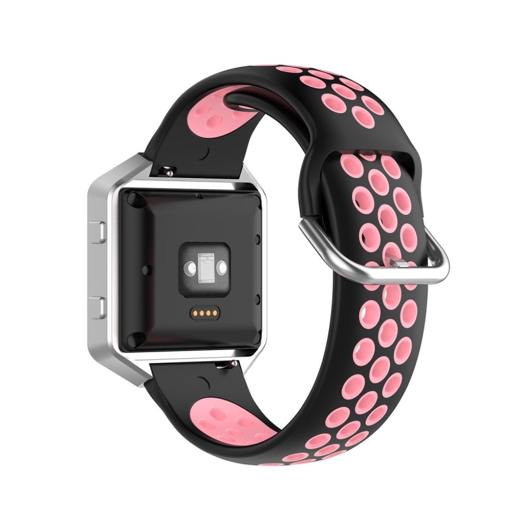 Meget nydelig Universal Fitbit Silikone Rem - Pink#serie_5