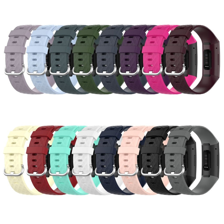 Alle tiders Fitbit Charge 3 / Fitbit Charge 4 Silikone Rem - Sort#serie_1