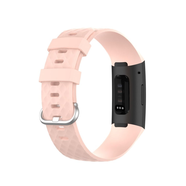 Alle tiders Fitbit Charge 3 / Fitbit Charge 4 Silikone Rem - Pink#serie_10