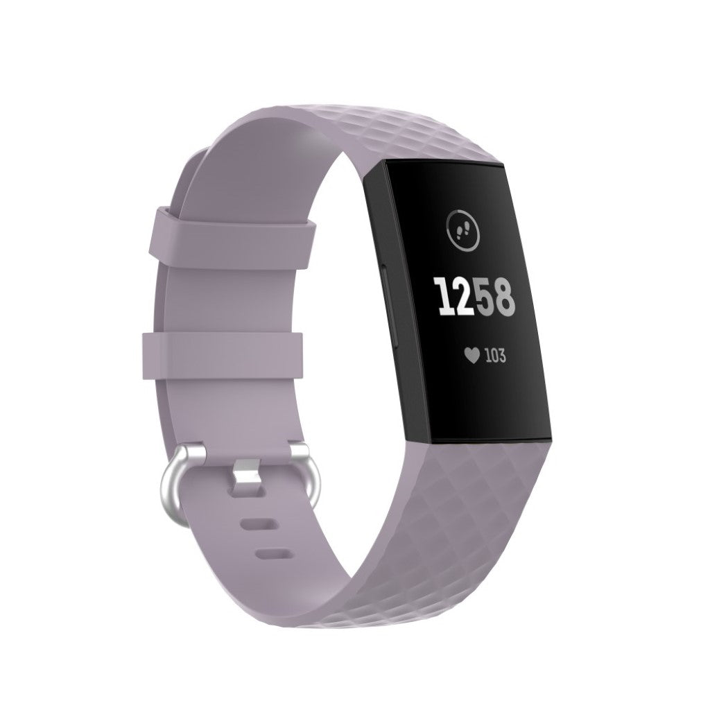 Alle tiders Fitbit Charge 3 / Fitbit Charge 4 Silikone Rem - Lilla#serie_13