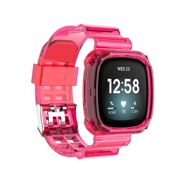 Vildt hårdfør Fitbit Versa 3 / Fitbit Sense Silikone Rem - Pink#serie_3