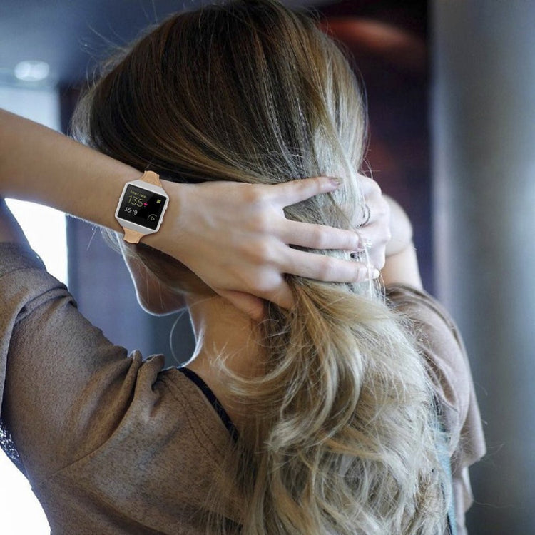 Meget holdbart Fitbit Blaze Ægte læder Rem - Brun#serie_7