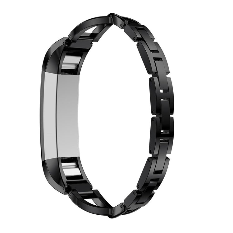 Vildt fint Fitbit Alta HR Metal og Rhinsten Rem - Sort#serie_4