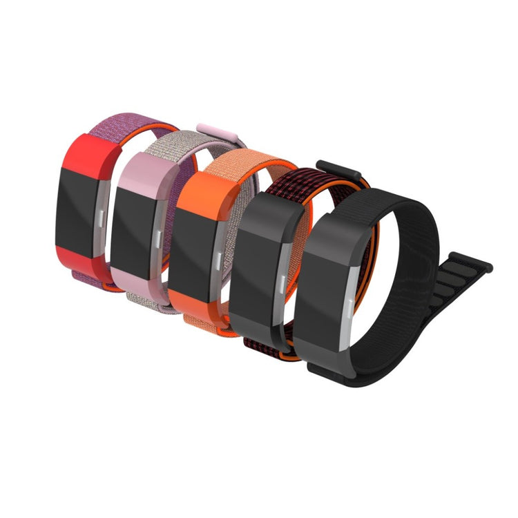 Smuk Fitbit Charge 2 Nylon Rem - Orange#serie_4