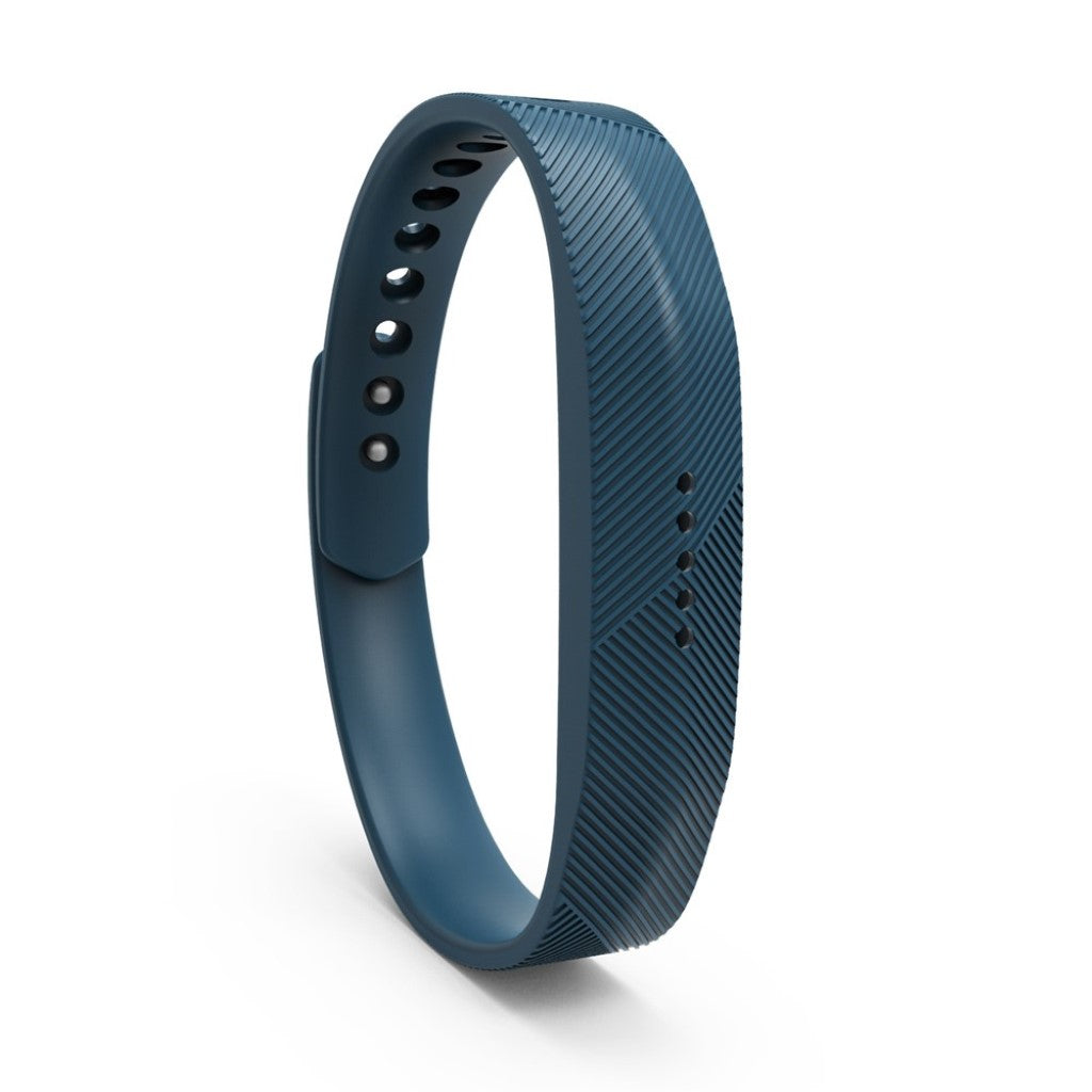 Super fint Fitbit Flex 2 Silikone Rem - Blå#serie_1