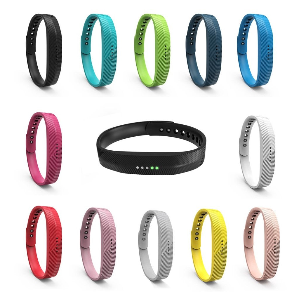 Super fint Fitbit Flex 2 Silikone Rem - Blå#serie_1