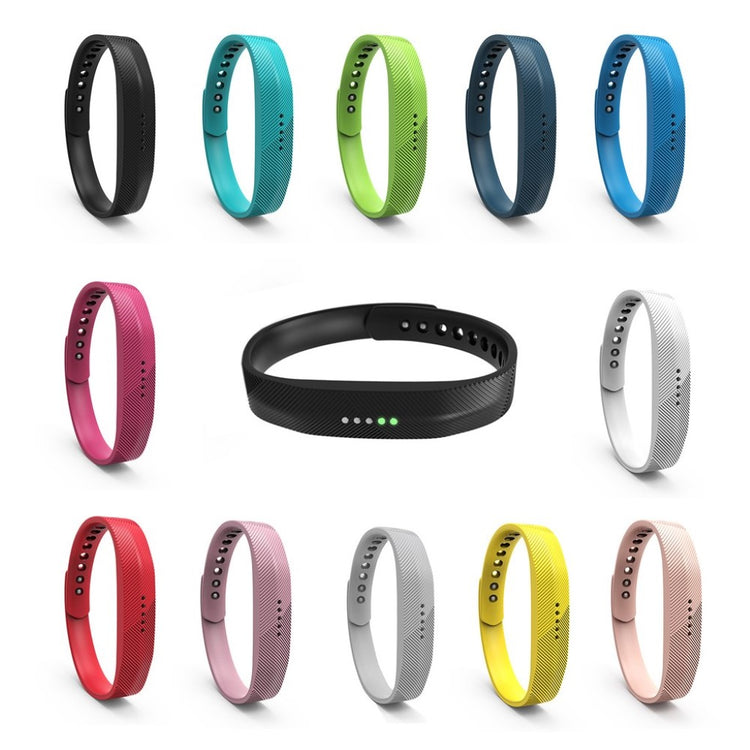 Super fint Fitbit Flex 2 Silikone Rem - Blå#serie_1