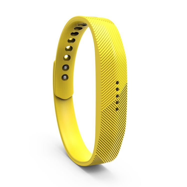 Super fint Fitbit Flex 2 Silikone Rem - Gul#serie_10