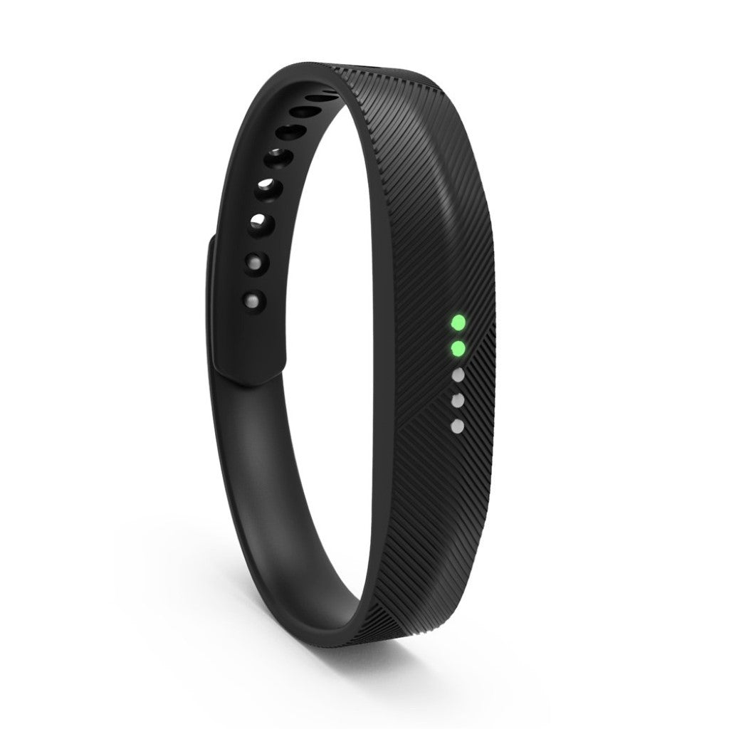 Super fint Fitbit Flex 2 Silikone Rem - Sort#serie_12