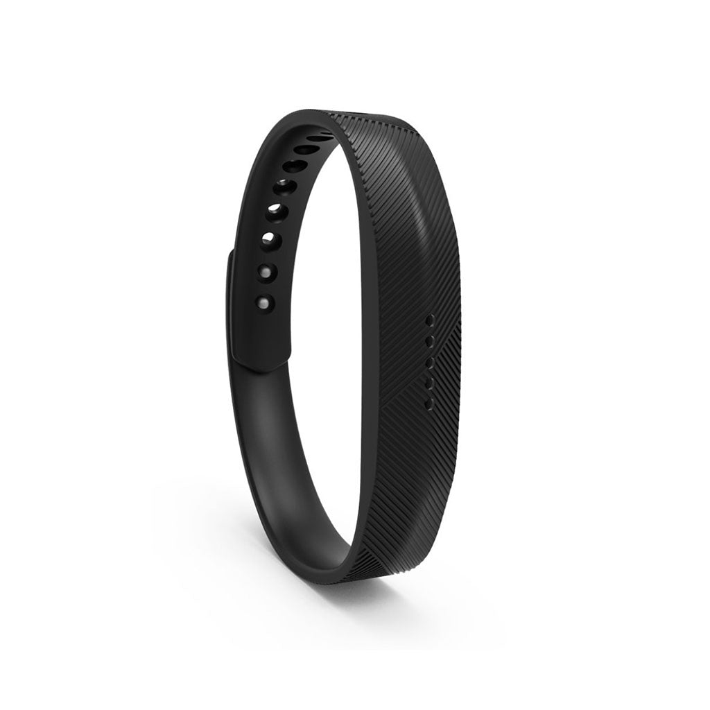 Super fint Fitbit Flex 2 Silikone Rem - Sort#serie_12