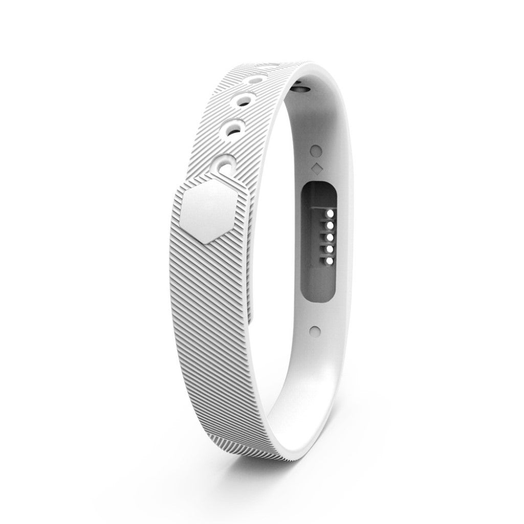 Super fint Fitbit Flex 2 Silikone Rem - Hvid#serie_8