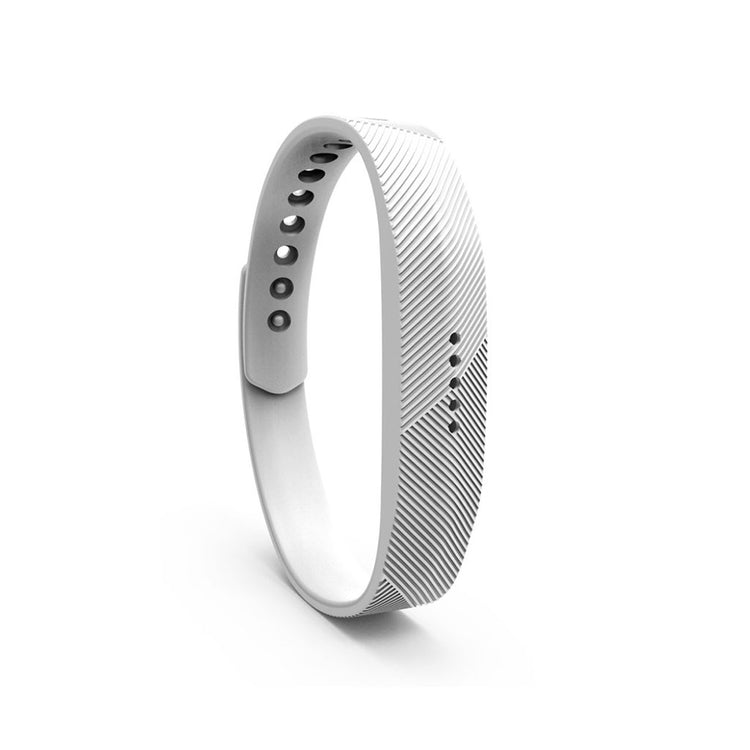 Super fint Fitbit Flex 2 Silikone Rem - Hvid#serie_8