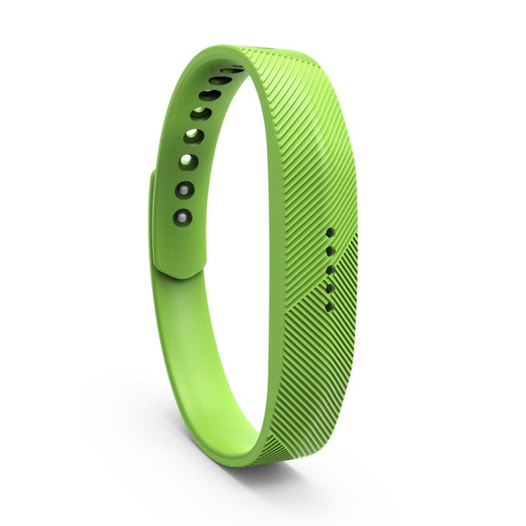 Super fint Fitbit Flex 2 Silikone Rem - Grøn#serie_9