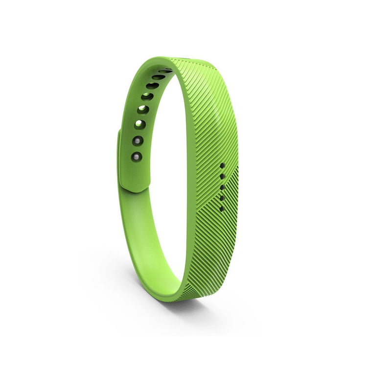 Super fint Fitbit Flex 2 Silikone Rem - Grøn#serie_9