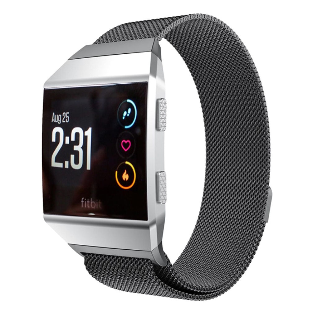 Rigtigt flot Fitbit Ionic Metal Rem - Sort#serie_4