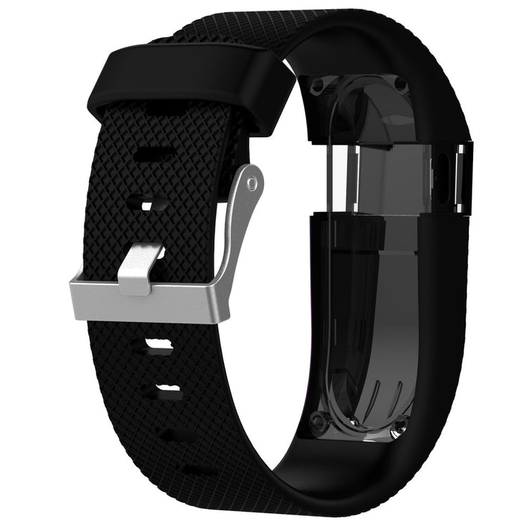 Supercool Fitbit Charge HR Silikone Rem - Størrelse: S - Sort#serie_2