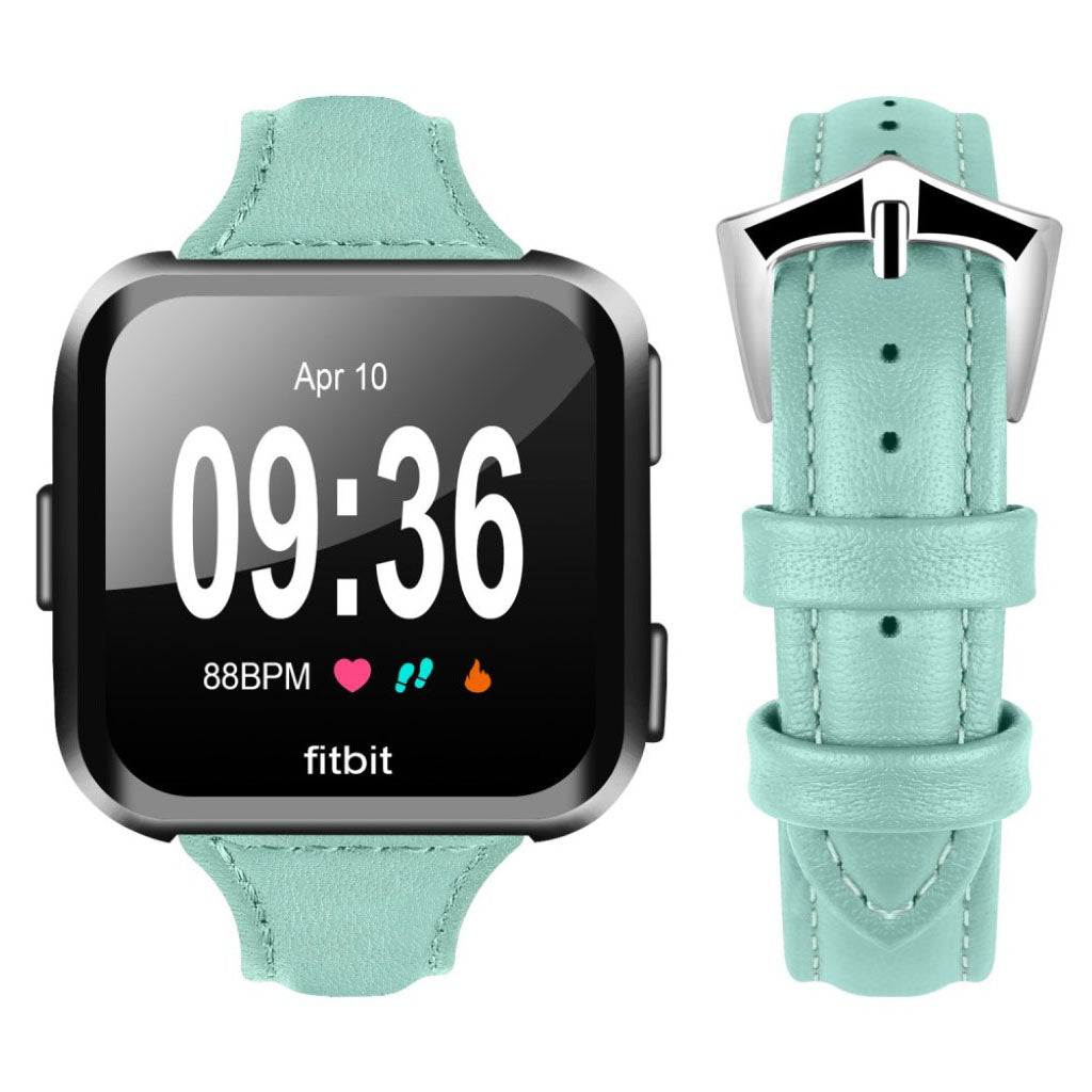 Helt vildt fint Fitbit Versa Kunstlæder Rem - Grøn#serie_3