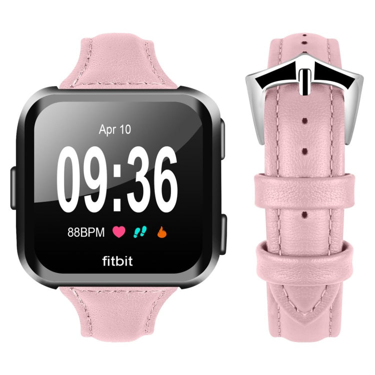 Helt vildt fint Fitbit Versa Kunstlæder Rem - Pink#serie_7