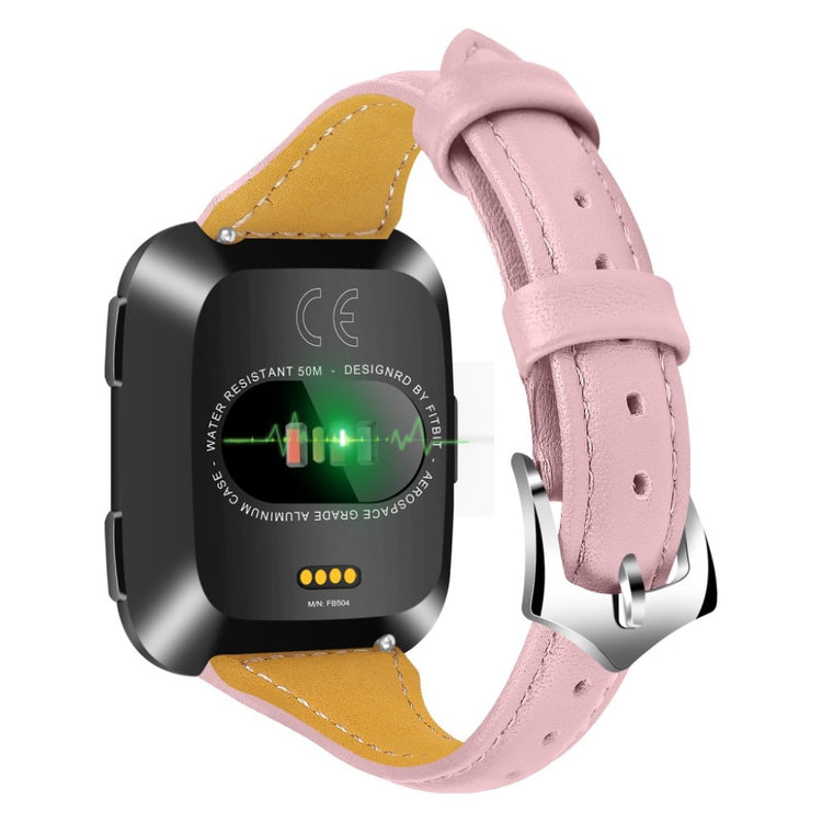 Helt vildt fint Fitbit Versa Kunstlæder Rem - Pink#serie_7