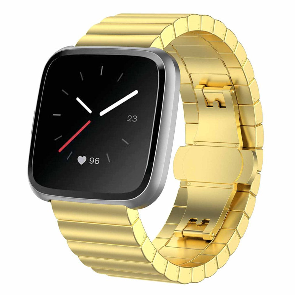 Stilfuld Fitbit Versa Metal Rem - Guld#serie_4