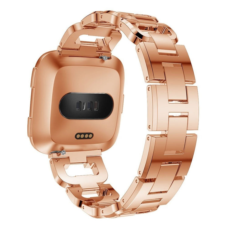 Fint Fitbit Versa Metal og Rhinsten Rem - Guld#serie_1