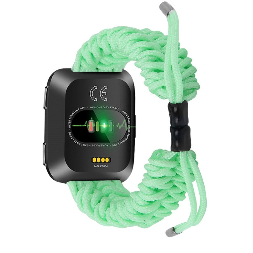 Rigtigt nydelig Fitbit Versa Nylon Rem - Grøn#serie_5