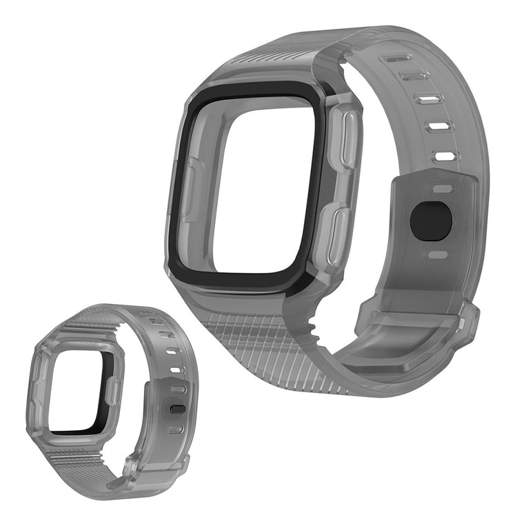 Helt vildt smuk Fitbit Versa Silikone Rem - Sølv#serie_4