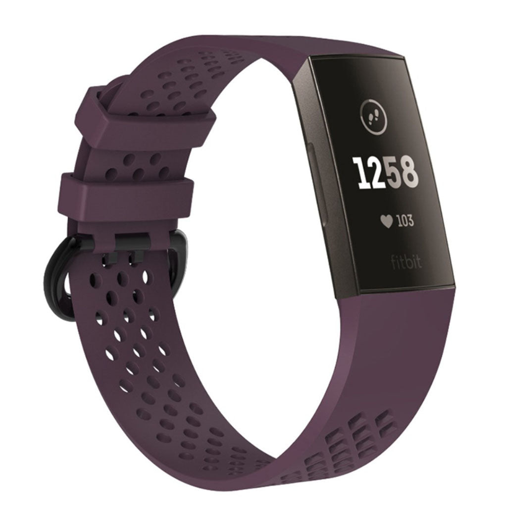 Flot Fitbit Charge 3 Silikone Rem - Lilla#serie_2