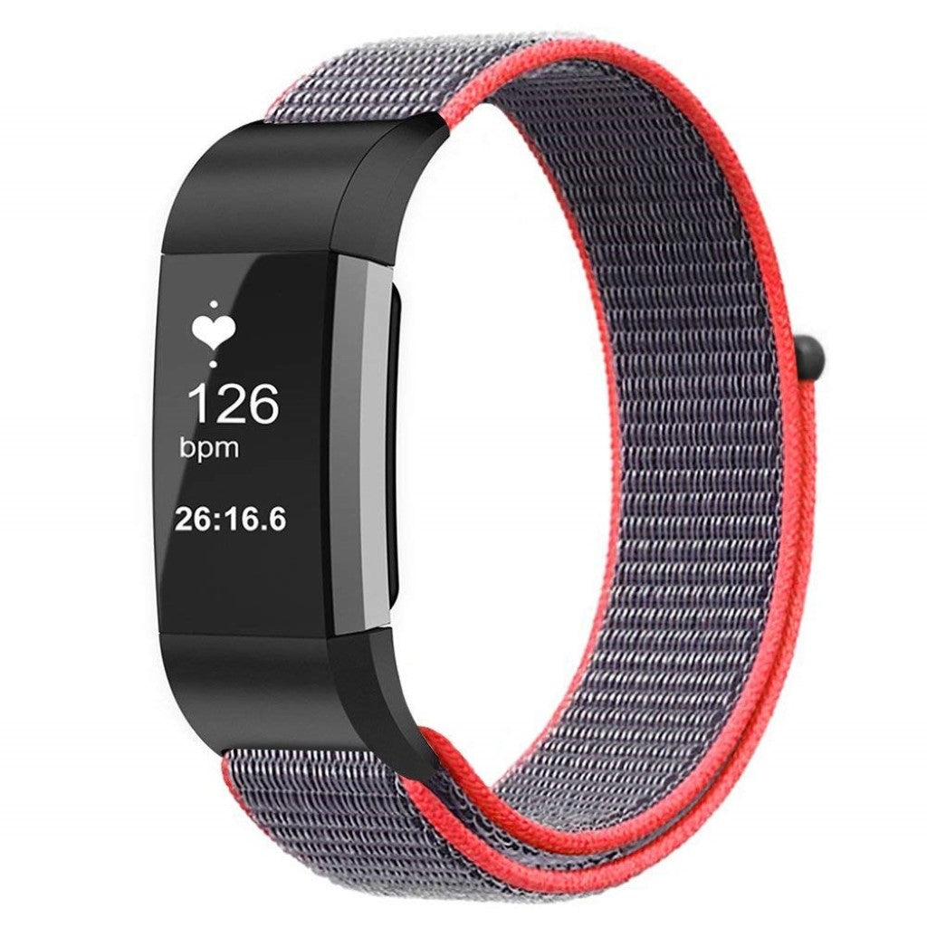 Eminent Fitbit Charge 3 Nylon Rem - Rød#serie_3